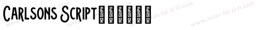 Carlsons Script字体转换